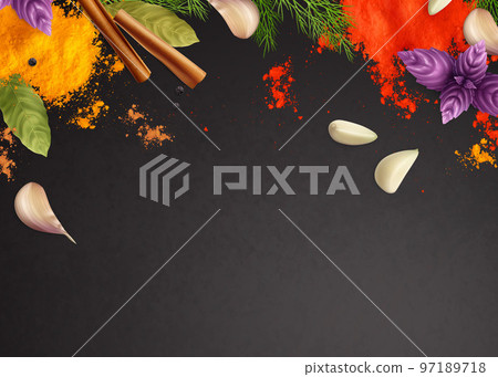 Spices And Herbs Composition 97189718