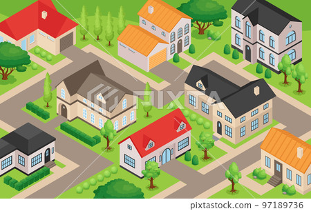 Private House Illustration Private House Illustration 97189736