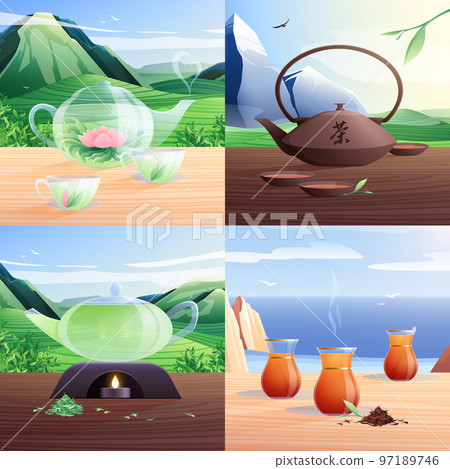 Tea Traditions 2x2 design concept Tea Traditions 2x2 design concept 97189746