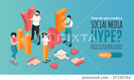 Social Media Hype Banner Social Media Hype Banner 97189762