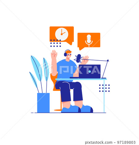 Recording Audio Podcast Composition 97189803