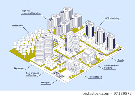 Modern City Infographics Modern City Infographics 97189872
