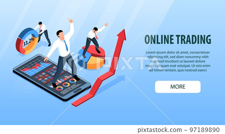 Online Trading Horizontal Banner Online Trading Horizontal Banner 97189890