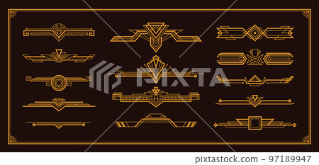 Art Deco Border Set Art Deco Border Set 97189947