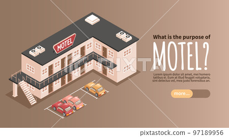 Motel Color Horizontal Banner 97189956