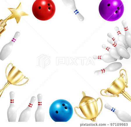 Bowling Pins Frame Composition 97189983