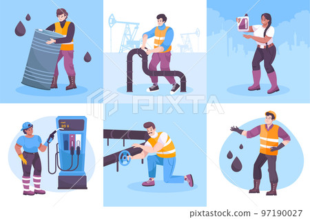 Oil Industry Square Set Oil Industry Square Set 97190027