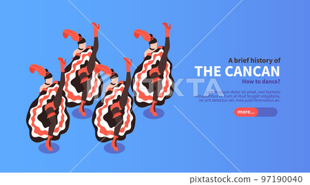 Cancan Isometric Horizontal Banner Cancan Isometric Horizontal Banner 97190040