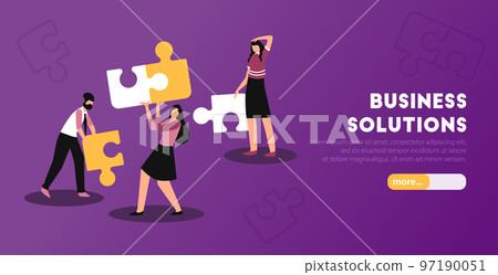 Business Analytics Horizontal Banner Business Analytics Horizontal Banner 97190051