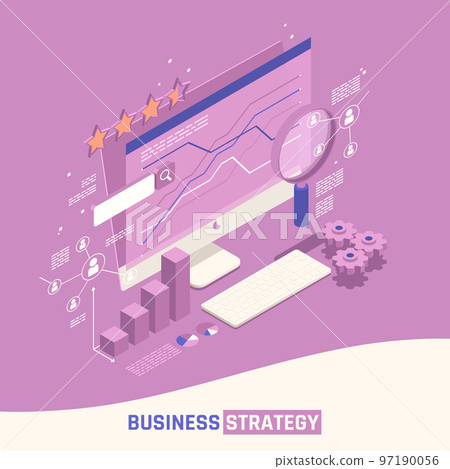 Business Strategy Isometric Concept Business Strategy Isometric Concept 97190056