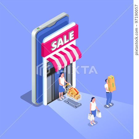 Sale Isometric Poster Sale Isometric Poster 97190057
