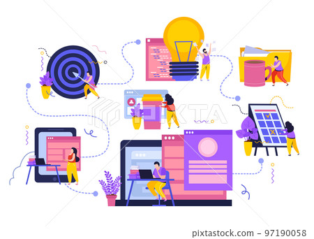 Business Space Flat Flowchart Business Space Flat Flowchart 97190058