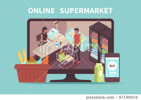 Online Supermarket Design Concept Online Supermarket Design Concept 97190059