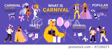 Corporate Carnival Party Infographics 97190073