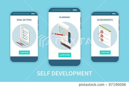 Self Development Vertical Banners Self Development Vertical Banners 97190086
