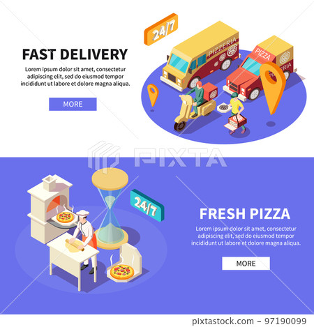 Fast Fresh Pizza Banners Fast Fresh Pizza Banners 97190099