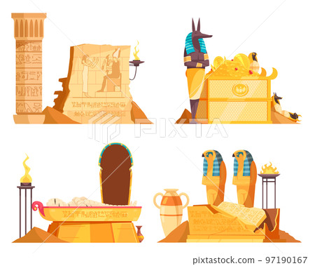 Egyptian Tombs 4 Compositions 97190167