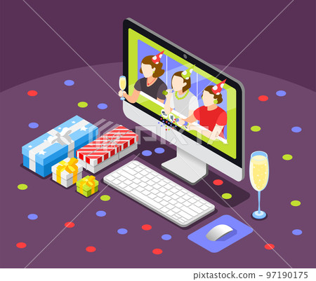 Remote Quarantine Party Background Remote Quarantine Party Background 97190175