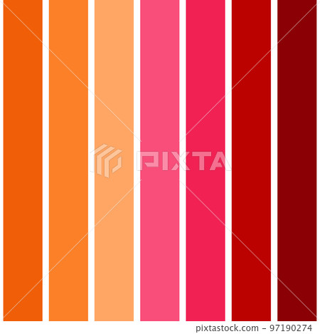 Pattern stripe seamless. Shades of orange gradation to pink and crimson red. Pattern stripe seamless. Shades of orange gradation to pink and crimson red. 97190274
