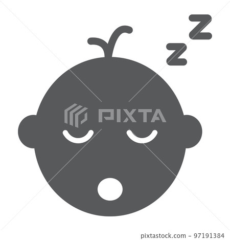 Baby boy sleep glyph icon, child and sleep, kid sign, vector graphics, a solid pattern on a white background, eps 10. Baby boy sleep glyph icon, child and sleep, kid sign, vector graphics, a solid pattern on a white background, eps 10. 97191384