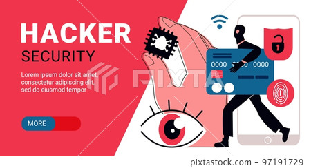 Hacker Horizontal Banner 97191729