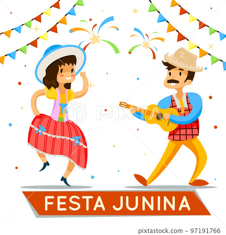 Latin American june party. Brazil holiday poster 97191766