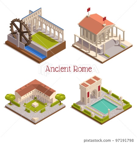 Ancient Rome Isometric Set Ancient Rome Isometric Set 97191798