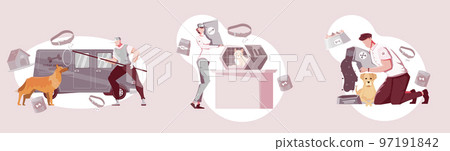 Homeless Animals Compositions Set 97191842