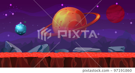 Space Game Location Seamless Background Space Game Location Seamless Background 97191860