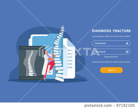 Orthopedics Website Illustration 97192108