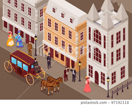 Victorian Era Street Image Victorian Era Street Image 97192118