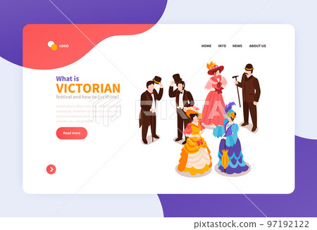 Victorian Festival Isometric Landing Page Victorian Festival Isometric Landing Page 97192122