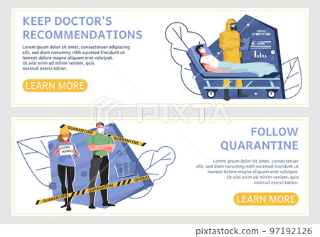 Follow Quarantine Horizontal Banners Follow Quarantine Horizontal Banners 97192126