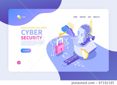 Isometric Cybersecurity Landing Page Isometric Cybersecurity Landing Page 97192185