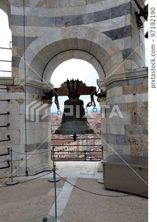 Leaning tower in the city of Pisa in Italy. Leaning tower in the city of Pisa in Italy. 97192190