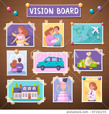 Vision Board Illistration 97192235