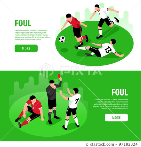 Football Foul Horizontal Banners 97192324