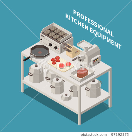 Professional Kitchen Composition 97192375