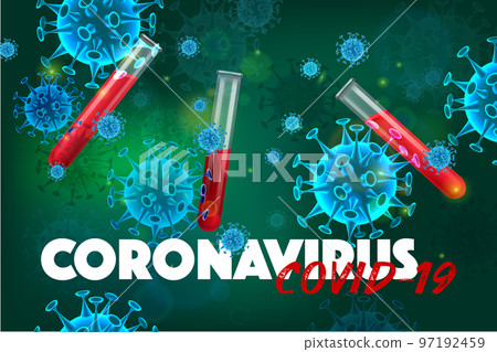 Coronavirus Test Realistic Background 97192459