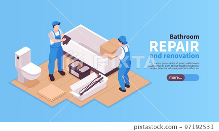 Bathroom Repairs Horizontal Banner Bathroom Repairs Horizontal Banner 97192531