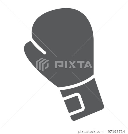 Boxing glove glyph icon, equipment and sport, glove sign, vector graphics, a solid pattern on a white background, eps 10. 97192714