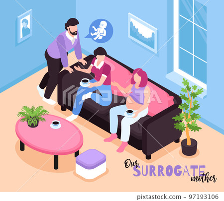 Surrogate Mother Isometric Composition 97193106