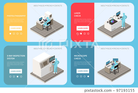 Chip Production Horizontal Banners Chip Production Horizontal Banners 97193155