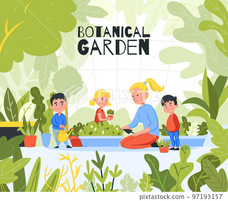 Botanical Garden Children Composition 97193157