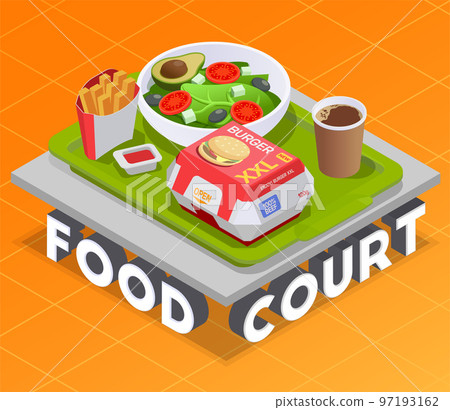 Food Court Platter Composition 97193162
