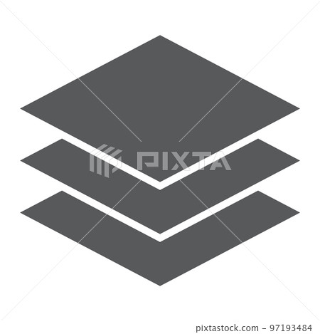 Layers glyph icon, tools and design, instruments sign, vector graphics, a solid pattern on a white background, eps 10. Layers glyph icon, tools and design, instruments sign, vector graphics, a solid pattern on a white background, eps 10. 97193484