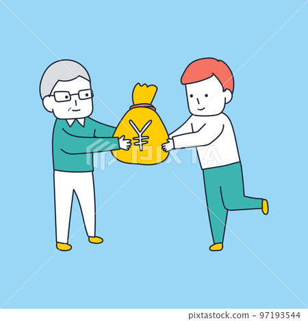 Inheritance tax measures by lifetime gift! Illustration material of 97193544