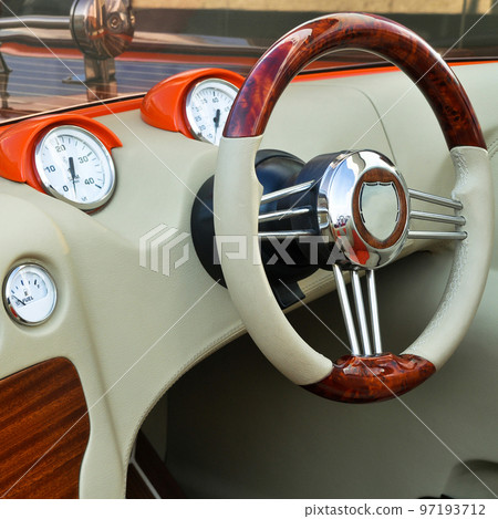 Speed boat steering wheel and instrument panels, speedboat control panel 97193712