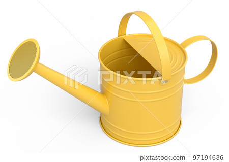 Watering can on white background. 3d render concept of gardening equipment tools 97194686