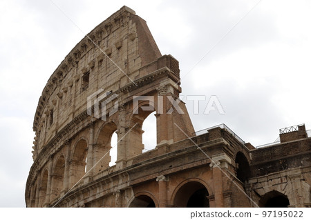 Colosseum, Flavian Amphitheater - an architectural monument of Ancient Rome, 97195022